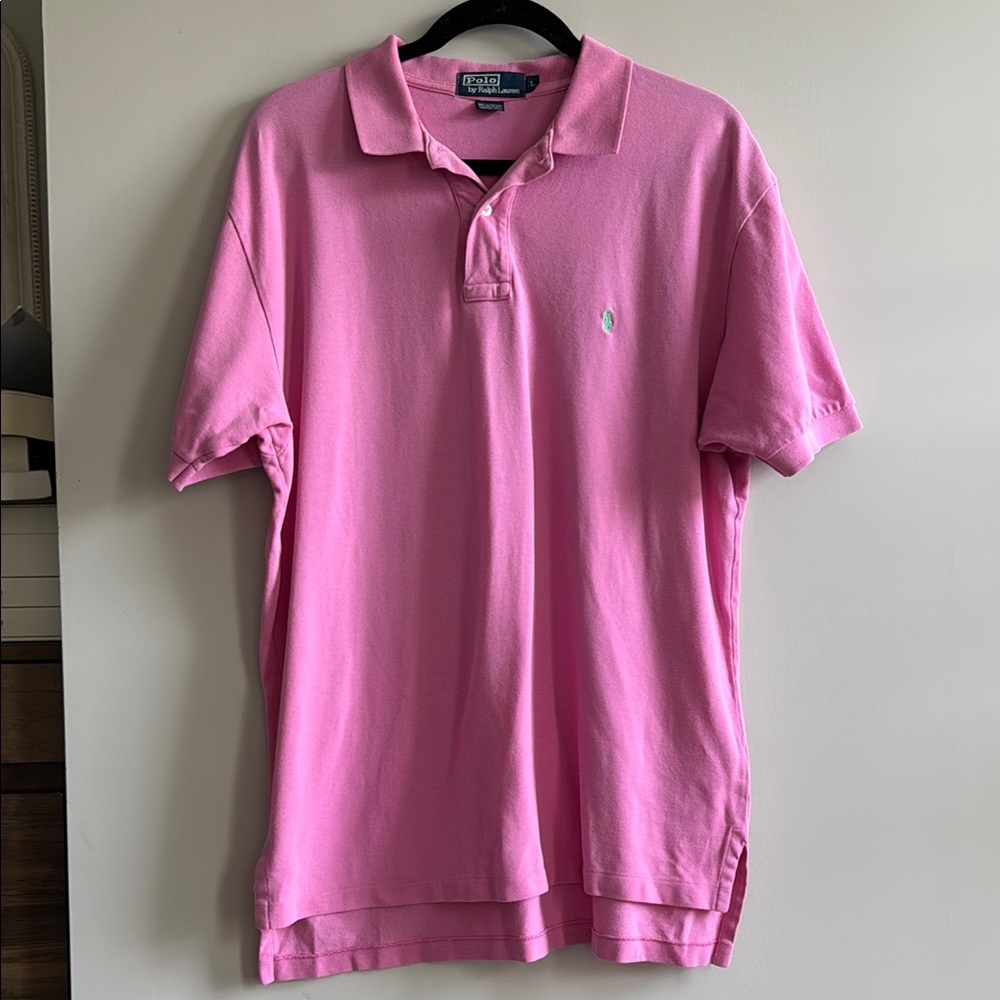 Polo by Ralph Lauren Pink Short-Sleeved Shirt with Signature Logo